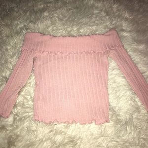 Off the shoulder crop top